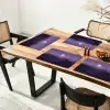 Heuvels - Paars - Mist - Zon Placemat vinyl groot -zzsfeer4_Kitchenyeah-website