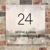 Geschilderd - Klassiek Naambord Vierkant klein -sfeer2