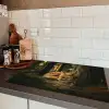 Vos - Bos - Slapen Inductie beschermer vinyl 3mm klein -sfeer3