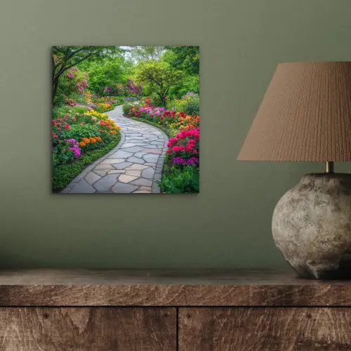 Park - Bloemen - Tuin aluminium wit klein -sfeer2