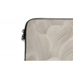 Lijnen - Waaier - Beige laptophoes neopreen klein 279 -detail