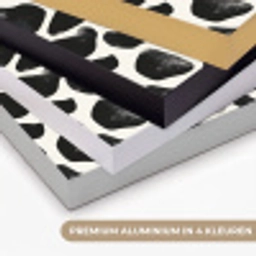 Dierenpatroon - Vlekken - Zwart - Wit Textielframe zwart klein 947 -USP_kleurenNL
