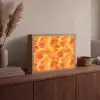 Bliksem - Storm - Oranje Light Box met batterij (Wandlamp) middel 907 -sfeer2