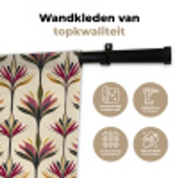 Waaier - Motief - Kleurrijk Wandkleed katoen klein 269 -sfeer2