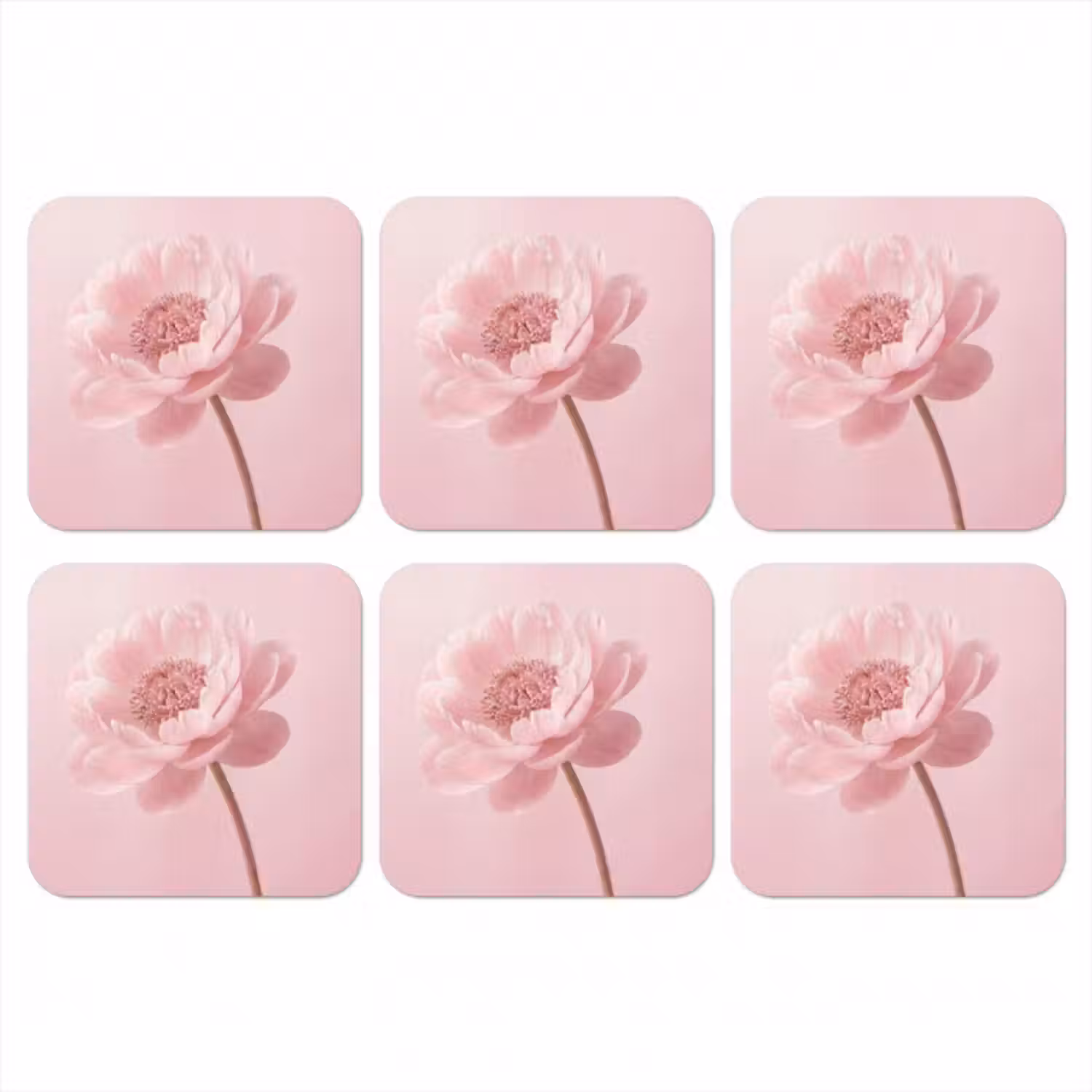 Untersetzer​ - Blume - Pfingstrose - Rosa
