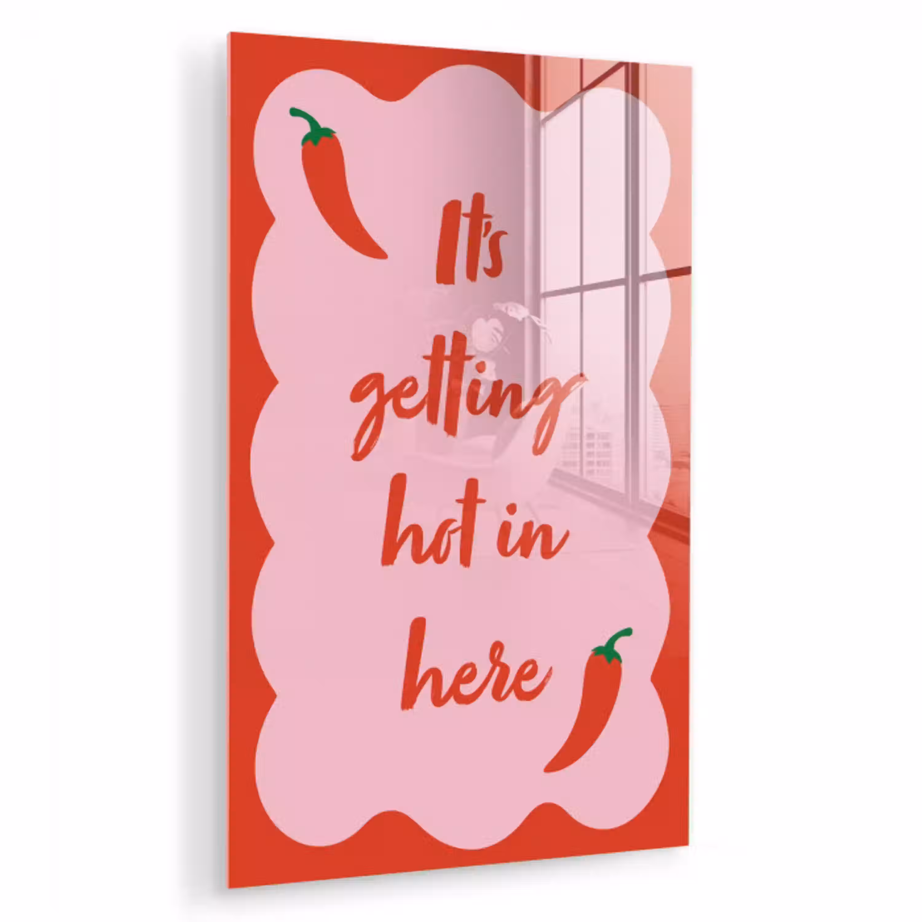 Chilipeper - Red - Hot - Quotes plexiglas 5mm klein -zzzproduct_nieuw