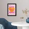Valentijn - Love - Roze - Oranje fotolijst zwart zonder passe partout klein -sfeer4