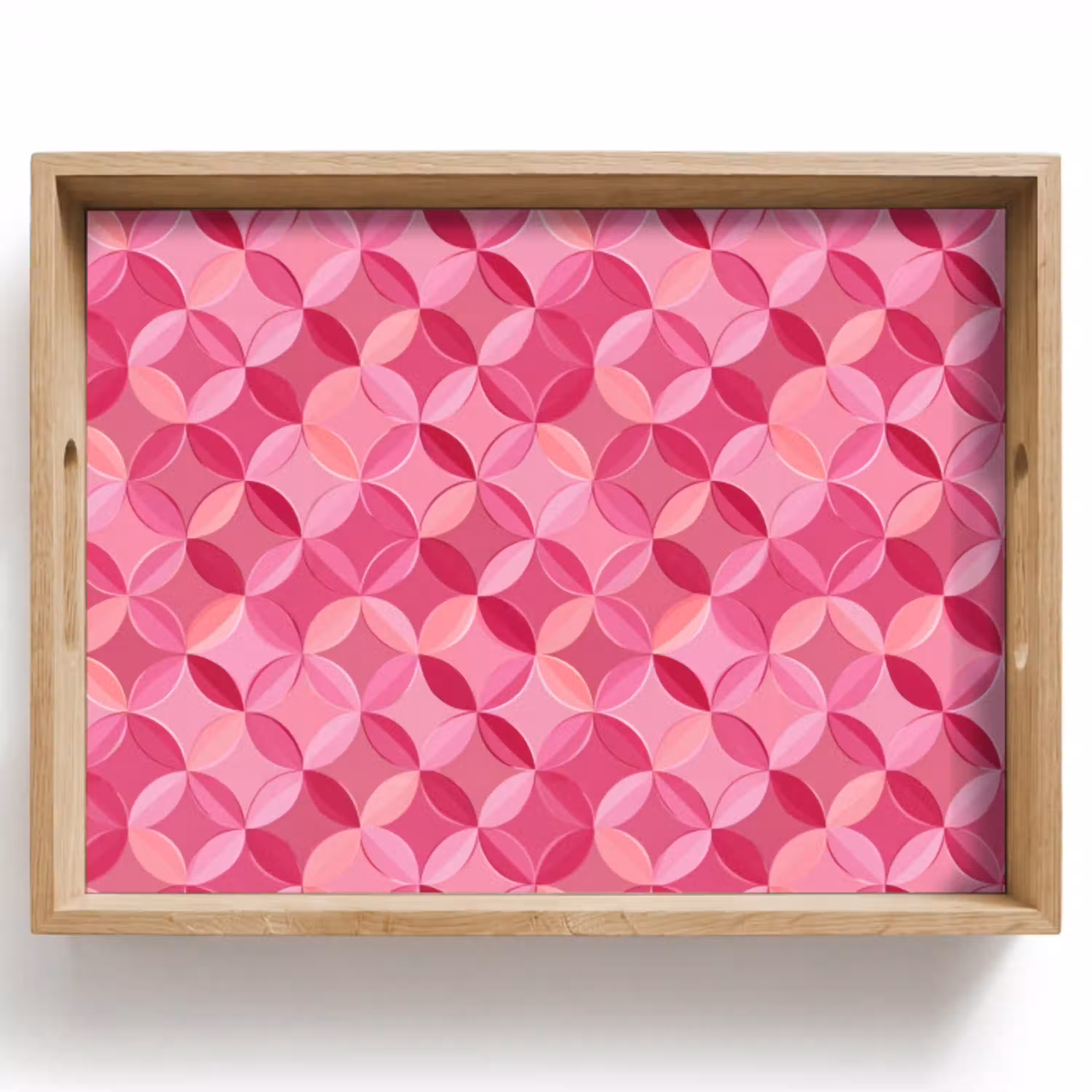 Geometrisch - Mozaïek - Modern - Roze Dienblad Rechthoek middel 911 -z3d_shopping