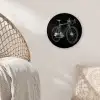 Lijnen - Illustratie - Wit Wandcirkel kunststof plaat 5mm dik klein -sfeer5