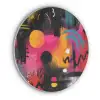 Kleurvlakken - Vormen - Kleurrijk - Abstract Akoestische PET Vilt - Rond klein -3d