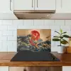 Koi - Zee - Golven - Zon keuken achterwand spatscherm klein -sfeer2