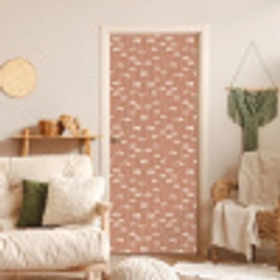 Madeliefjes - Subtiel - Terracotta deurposter klein 289 -sfeer2