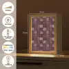Vierkant - Tegel - Patroon - Paars Light Box met kabel (Tafellamp) klein 925 -USP_NL