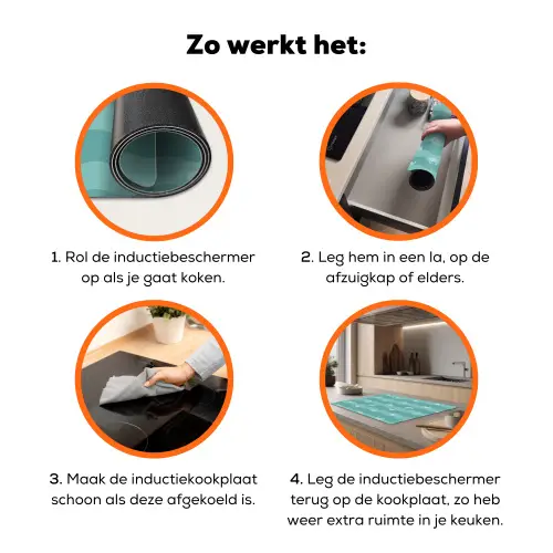 Zee - Dieren - Blauwe krab - Blauw Inductie beschermer vinyl 3mm klein 276 -zzzzzzz-td-werking