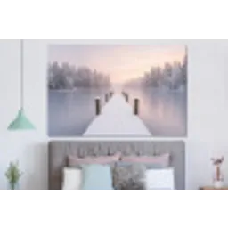 Steiger - Meer - Mist - Winter - Serene forex 5mm xxl -slaapkamer