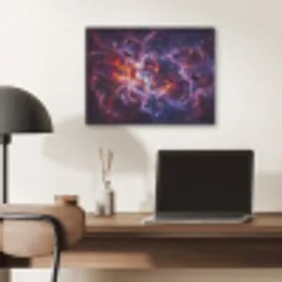 Space - Stars - Abstract - Colorful PET vilt klein -sfeer5