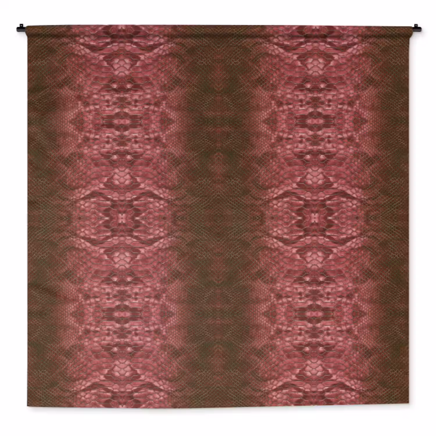Wandkleed - Slang - Boa - Roze - Groen