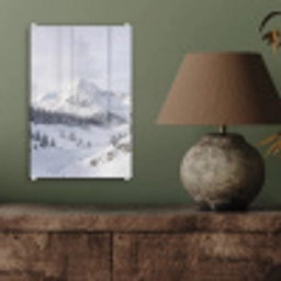 Berg - Sneeuw - Winter - Natuur - Wit plexiglas 5mm klein -sfeer3