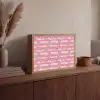 Golven - Patroon - Hartjes - Retro Light Box met batterij (Wandlamp) middel 907 -sfeer2