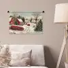 Kerstsfeer - Landelijk - Rood Wandkleed katoen klein -sfeer4