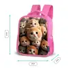 Knuffelkatjes Kinderrugzak - Roze middel -productfoto_formaten