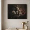 Ijsbeer - Hoed - Bril - Stoel Textielframe zwart klein -sfeer2