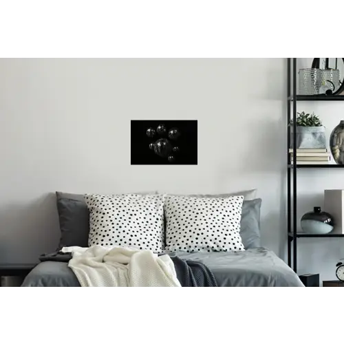 Discoballen - Minimalistisch - Zwart Muursticker klein -slaapkamer