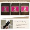 Lama - Kimono - Bloemenkrans - Felroze Light Box met batterij (Wandlamp) middel -USP_dimbaarNL