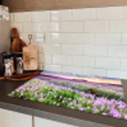 Lavendeldroom bij Zonsondergang Inductie beschermer vinyl 3mm klein -sfeer3