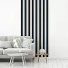 Verticale strepen - Blauw - Crème fotobehang vinyl groot 64 -woonkamer