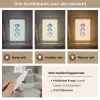 Schelpen - Blauw - Beige Light Box met kabel (Tafellamp) klein -USP_lichtkleurNL