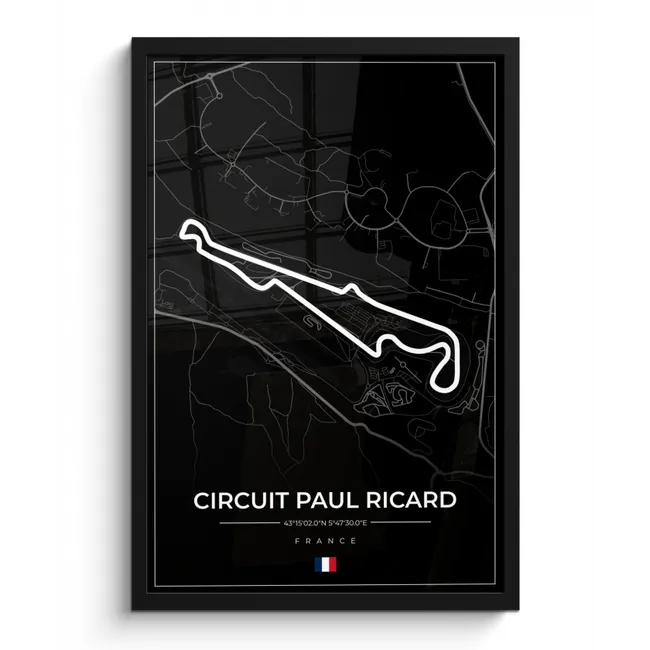 Photo Frame - Race track - F1 - Circuit - France - Circuit Paul Ricard - Black