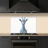 Giraffe - Delfts blauw - Dieren - Minimalistisch keuken achterwand spatscherm klein -sfeer1