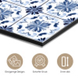 Patroon - Tegel - Blauw aluminium wit klein 46 -closeup_DE