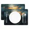 Vogels - Zon - Bomen - Groen Placemat vinyl groot -zzsfeer2_Kitchenyeah-website