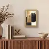 Abstract - Modern - Zwart - Goud Light Box met kabel (Tafellamp) klein -sfeer2