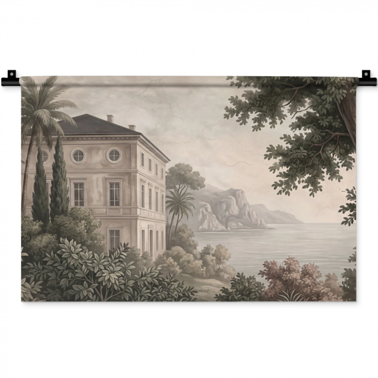 Zee - Villa - Beige Wandkleed katoen klein -zz3d