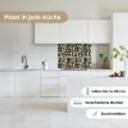 Geometrisch - Figuren - Zwart keuken achterwand 2 middel 865 -sfeer4_DE