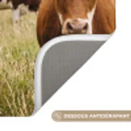 Koeien - Portret - Weide - Boerderij - Nieuwsgierig Badmat klein -USP_AntislipFR