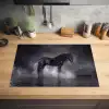 Paard - Magisch - Zwart Inductie beschermer vinyl 3mm klein -sfeer5