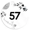 Botanisch - Traditioneel Naambord Rond klein -3d