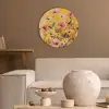 Bloemen - Veld - Geel Akoestische PET Vilt - Rond klein -sfeer1