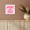 Amore vita sole - Roze - Hartjes aluminium wit klein -sfeer4