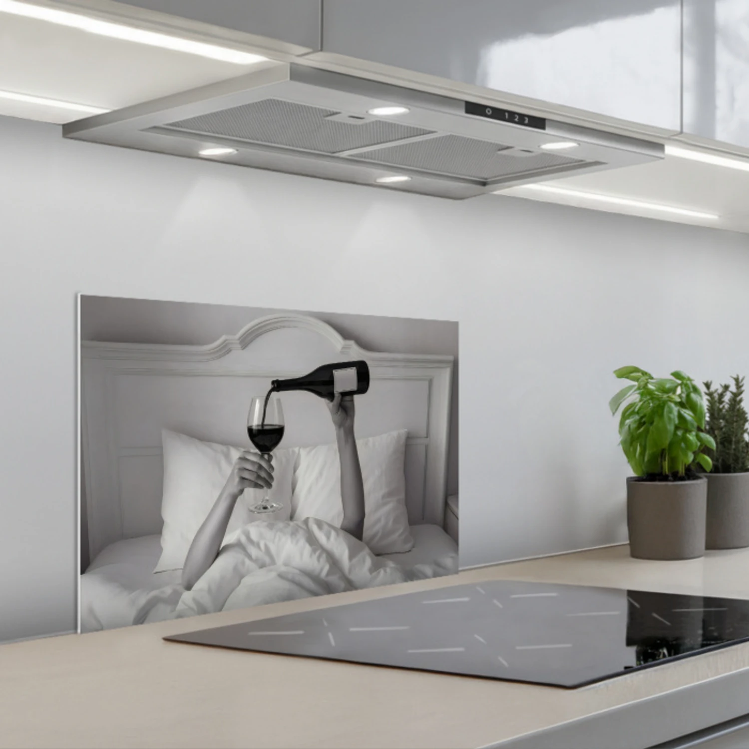 Lakens - Armen - Wijn - Glas keuken achterwand spatscherm klein -3d_schuin