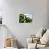 Uil - Boomstronk - Bos - Lucht Tuinposter op houten frame 2 cm dik klein -sfeer1
