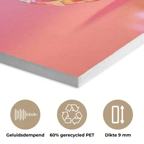 Peper - Disco - Rood - Glitter PET vilt klein -closeup_NL