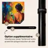 Wijn - Vrouw - Sfeervol - Kleurrijk Inductie beschermer vinyl 3mm middel -zzzzzzz-induclip_FR