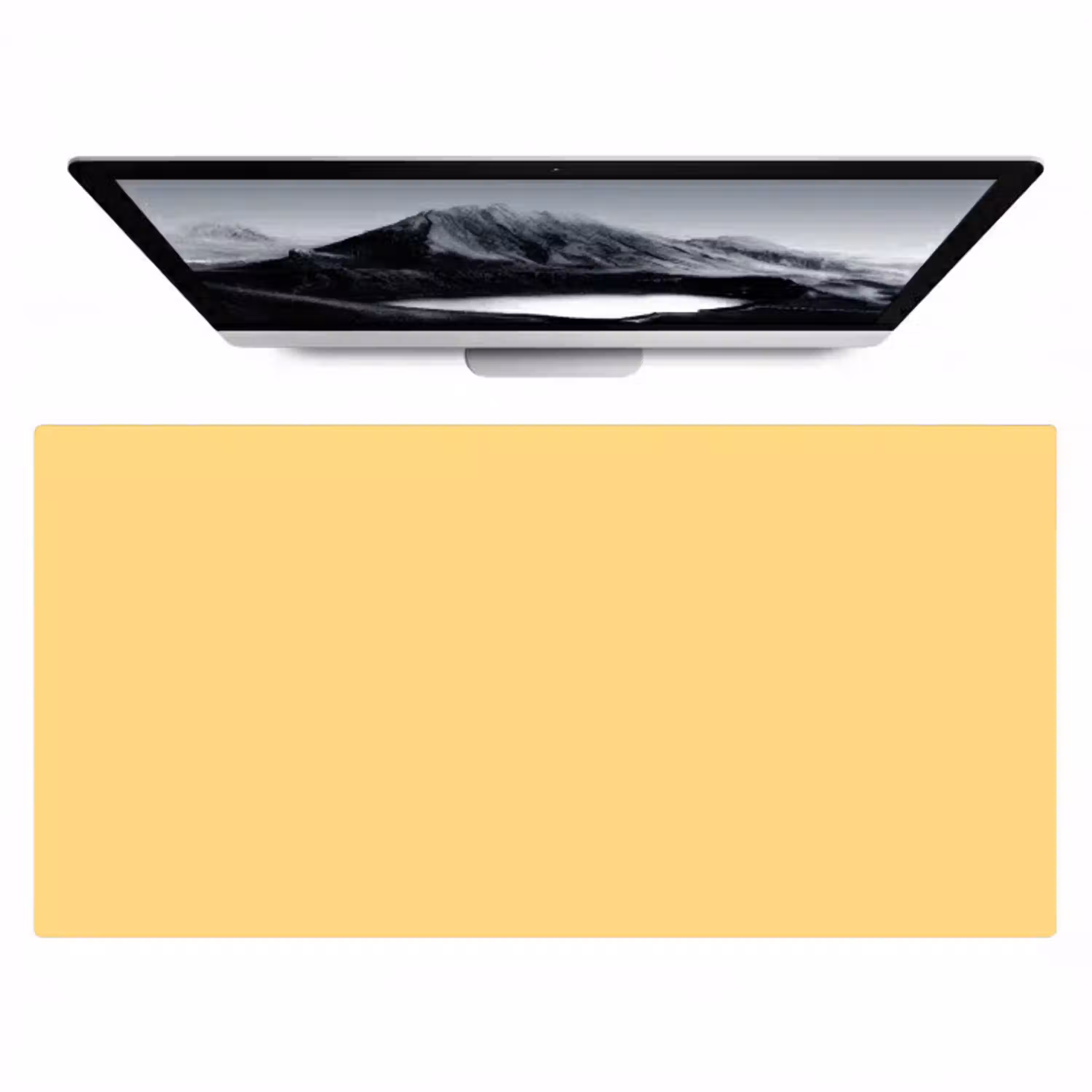 Butter - Geel - Yellow Muismat XXL klein 681 -zzz3d