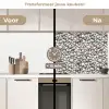 Zomer - Lichte - Kiezels keuken achterwand 2 middel 871 -voor-na2_NL