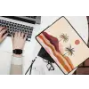 Palmbomen - Abstract - Zon - Heuvels laptophoes neopreen klein -bureau